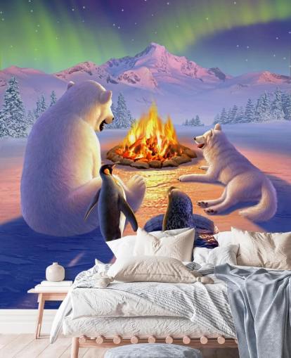 Polar Dyr Kunst Veggmaleri Polar Dyr Kunst Veggmaleri