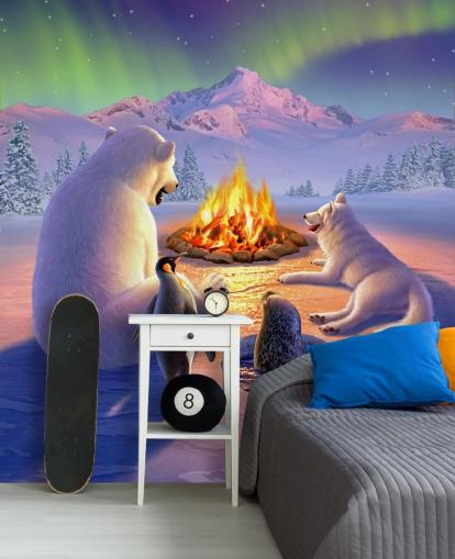 Polar Animals Art Wall Mural