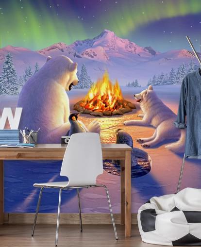 Polar Animals Art Wall Mural