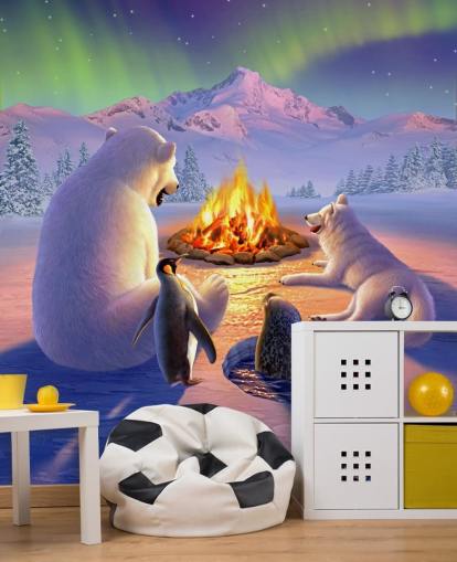 Polare Tiere-Kunst-Wandgemälde