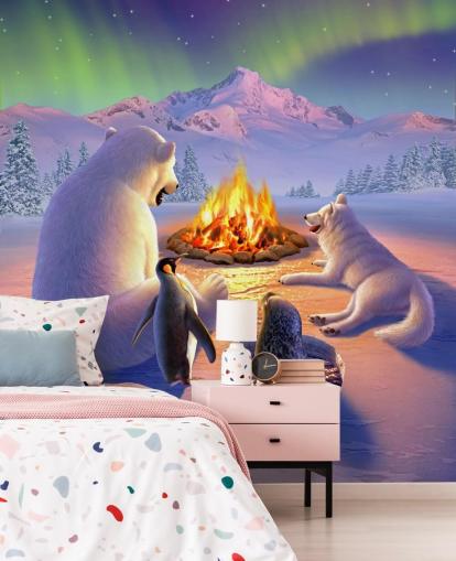 Polar Djur Art Väggmålning