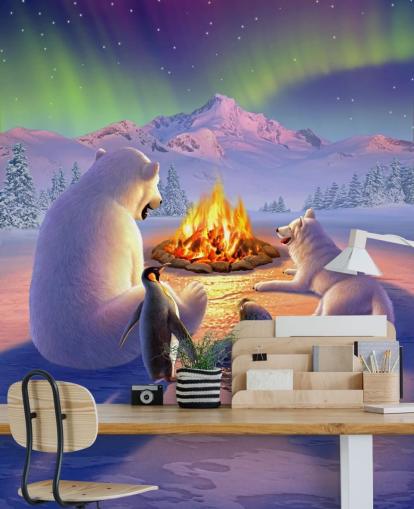 Polar Animals Art Wall Mural Polar Animals Art Wall Mural