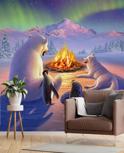 Polar Animals Art Wall Mural Polar Animals Art Wall Mural