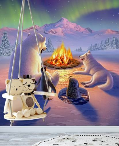 Polar Djur Art Väggmålning