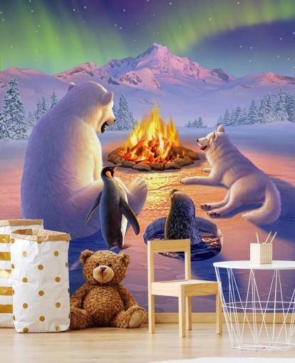 Decorazione murale con animali polari Decorazione murale con animali polari