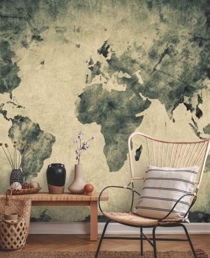 Kulleffekt Verdenskart Mural