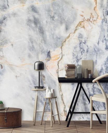 weiße und blaue individuelle Marmortapete mit dem Namen White and Blue Marble Effect für Küchen und Badezimmer weiße und blaue individuelle Marmortapete mit dem Namen White and Blue Marble Effect für Küchen und Badezimmer