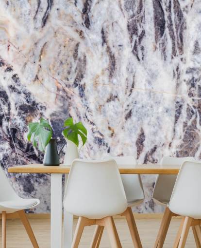 grey marble wallpaper mural called Grey Marble for kitchens, bedrooms and living rooms