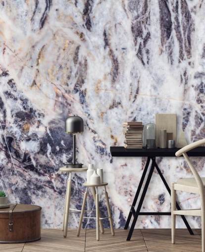 grey marble wallpaper mural called Grey Marble for kitchens, bedrooms and living rooms