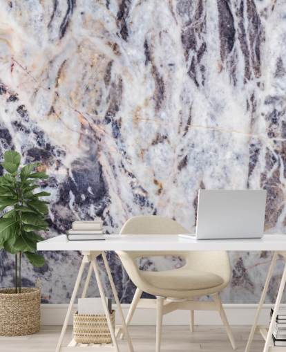 grijze marmeren behangmuurschildering genaamd Grey Marble voor keukens, slaapkamers en woonkamers