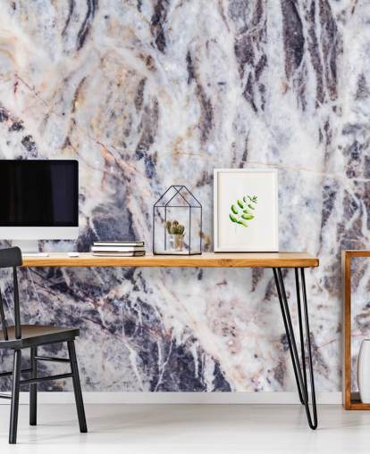 grijze marmeren behangmuurschildering genaamd Grey Marble voor keukens, slaapkamers en woonkamers grijze marmeren behangmuurschildering genaamd Grey Marble voor keukens, slaapkamers en woonkamers