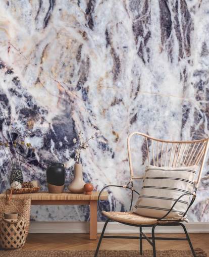 papier peint mural en marbre gris appelé Grey Marble pour les cuisines, les chambres et les salons
