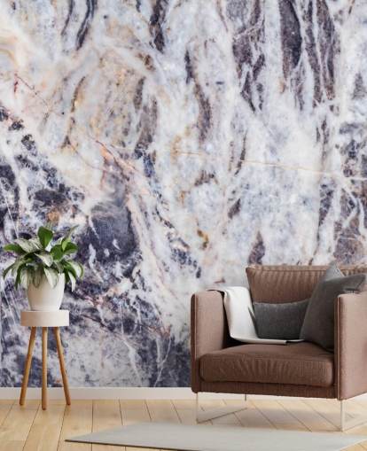 gray marble wallpaper mural called Gray Marble for kitchens, bedrooms and living rooms