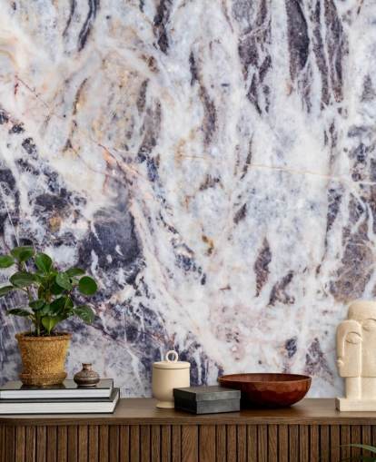 gray marble wallpaper mural called Gray Marble for kitchens, bedrooms and living rooms