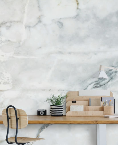 hvid marmor tapet vægmaleri kaldet Classic Marble til soveværelser, badeværelser og køkkener hvid marmor tapet vægmaleri kaldet Classic Marble til soveværelser, badeværelser og køkkener