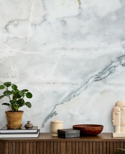 hvid marmor tapet vægmaleri kaldet Classic Marble til soveværelser, badeværelser og køkkener hvid marmor tapet vægmaleri kaldet Classic Marble til soveværelser, badeværelser og køkkener