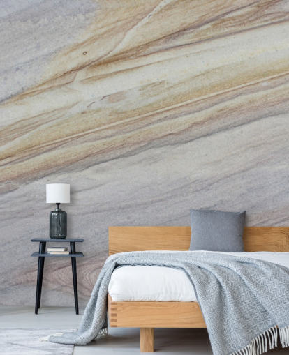 papier peint effet marbre de couleur naturelle appelé Faux Marble pour les cuisines, les salons et les salles à manger