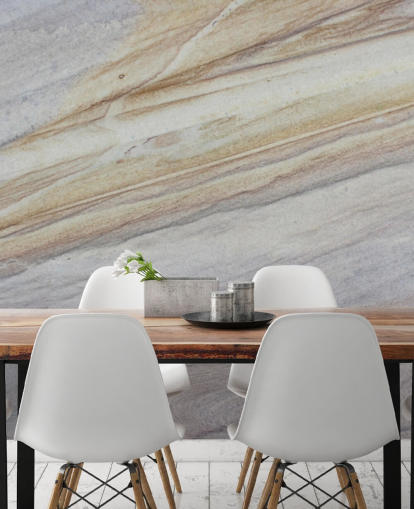 behang met natuurlijk gekleurd marmereffect genaamd Faux Marble voor keukens, woonkamers en eetkamers