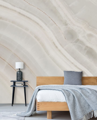 mural de papel pintado personalizado con efecto mármol blanco roto llamado Marble Texture Background para cocinas y comedores