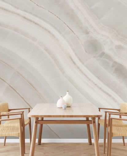 luonnonvalkoinen mukautettu marmoritehosteinen taustakuvamaalaus nimeltä Marble Texture Background keittiöihin ja ruokasaleihin