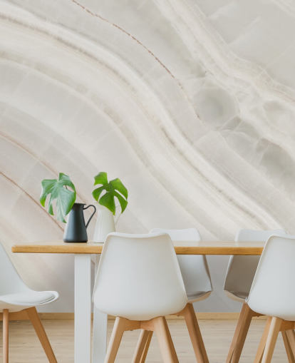off white custom marble effect wallpaper mural called Marble Texture Background for kitchens and dining rooms