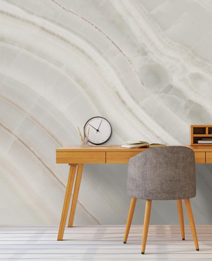 mural de papel pintado personalizado con efecto mármol blanco roto llamado Marble Texture Background para cocinas y comedores