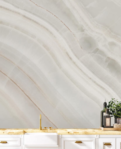 råhvid brugerdefineret marmor effekt tapetmaleri kaldet Marble Texture Background til køkkener og spisestuer råhvid brugerdefineret marmor effekt tapetmaleri kaldet Marble Texture Background til køkkener og spisestuer