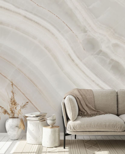 mural de papel pintado personalizado con efecto mármol blanco roto llamado Marble Texture Background para cocinas y comedores