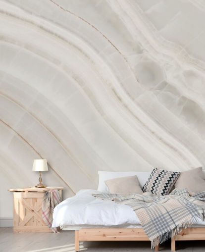 off white custom marble effect wallpaper mural called Marble Texture Background for kitchens and dining rooms