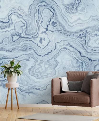 light blue and white marble wallpaper mural called Light Blue Marble for bathrooms and kitchens light blue and white marble wallpaper mural called Light Blue Marble for bathrooms and kitchens