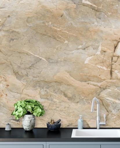 mural de papel de parede de mármore personalizável bege chamado Natural Marble para salas de estar ou salas de jantar mural de papel de parede de mármore personalizável bege chamado Natural Marble para salas de estar ou salas de jantar