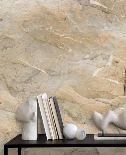 papier peint mural en marbre beige personnalisable appelé Natural Marble pour les salons ou les salles à manger papier peint mural en marbre beige personnalisable appelé Natural Marble pour les salons ou les salles à manger