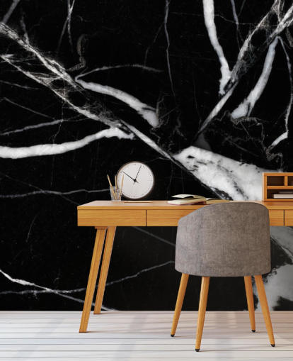 Svartvitt Marble Bakgrund