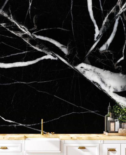 Black and White Marble Wallpaper