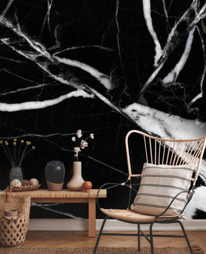 Svartvitt Marble Bakgrund