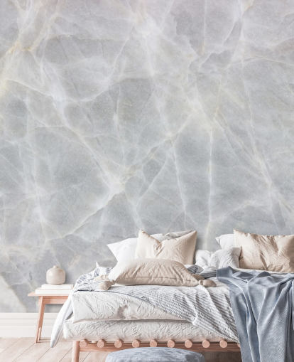 Grey and White Marble Wallpaper