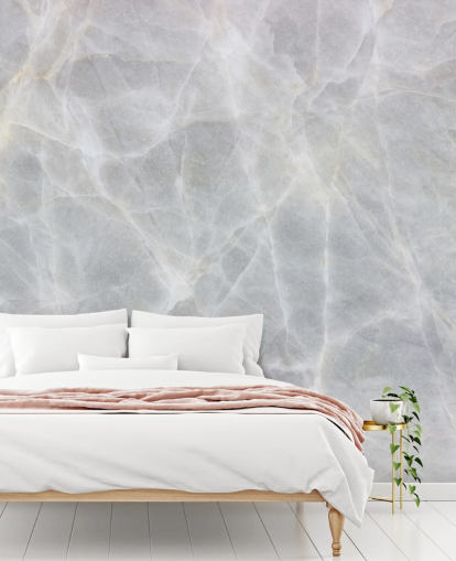 Grey and White Marble Wallpaper