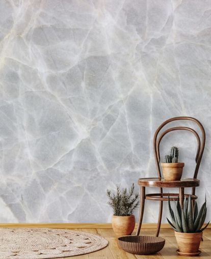 Grey and White Marble Wallpaper