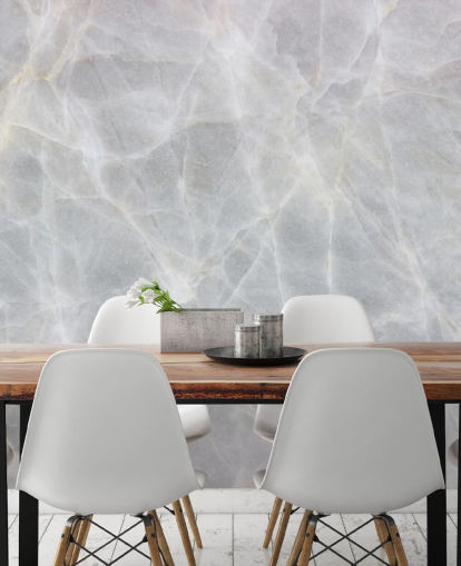 Grey and White Marble Wallpaper