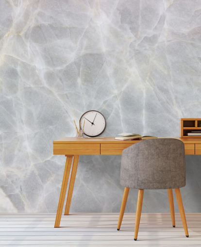 Grey and White Marble Wallpaper