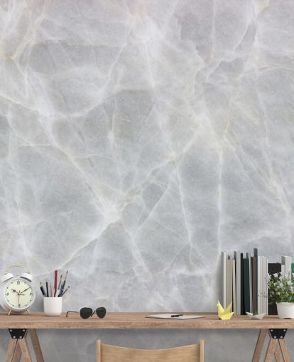 Grey and White Marble Wallpaper