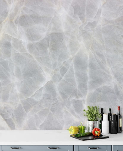 Carta da parati con marmo grigio e bianco