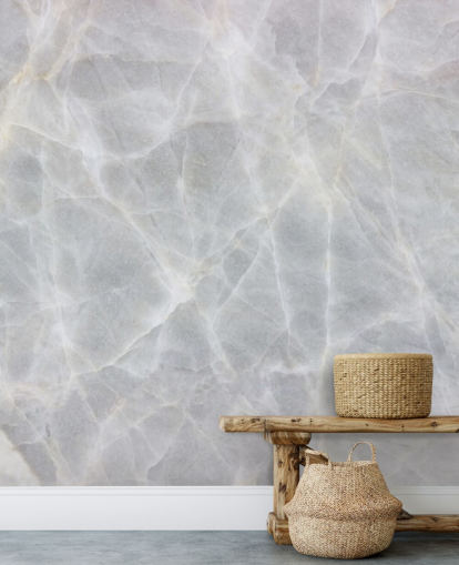 Grey and White Marble Wallpaper