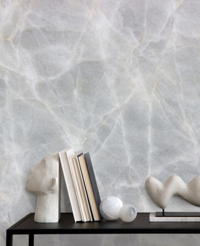 Grey and White Marble Wallpaper