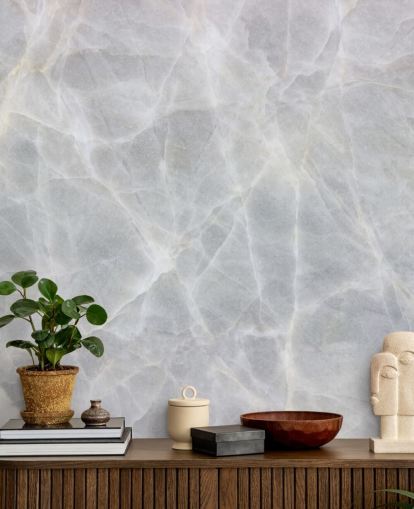Grey and White Marble Wallpaper