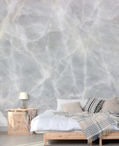 Papel de parede de mármore cinza e branco