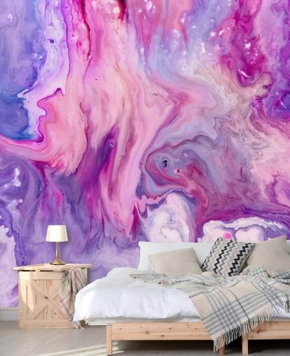 carta da parati murale effetto marmo viola e rosa chiamata Purple Paint Marble Effect per camere da letto e salotti carta da parati murale effetto marmo viola e rosa chiamata Purple Paint Marble Effect per camere da letto e salotti