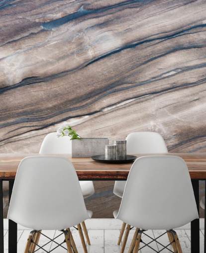 Tapeten-Wandbild aus braunem und cremefarbenem Marmor namens Brown Marble für Flure, Wohn- und Schlafzimmer