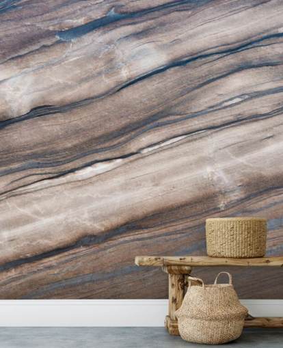 mural de papel pintado de mármol marrón y crema llamado Brown Marble para pasillos, salas de estar y dormitorios mural de papel pintado de mármol marrón y crema llamado Brown Marble para pasillos, salas de estar y dormitorios