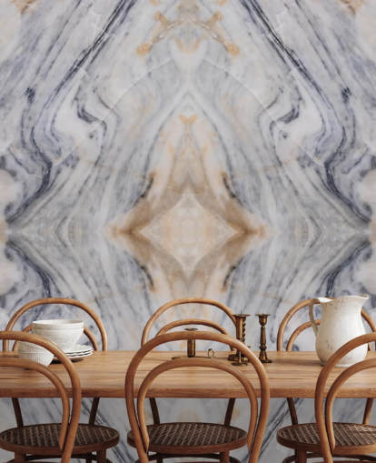 papier peint mural en marbre à effet naturel appelé Patterned Marble pour les salons et les cuisines